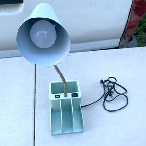 Flexible Organizer Desk Task Lamp with USB Port and Power Receptacle